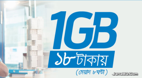 Gp 1GB 18Tk Internet Offer
